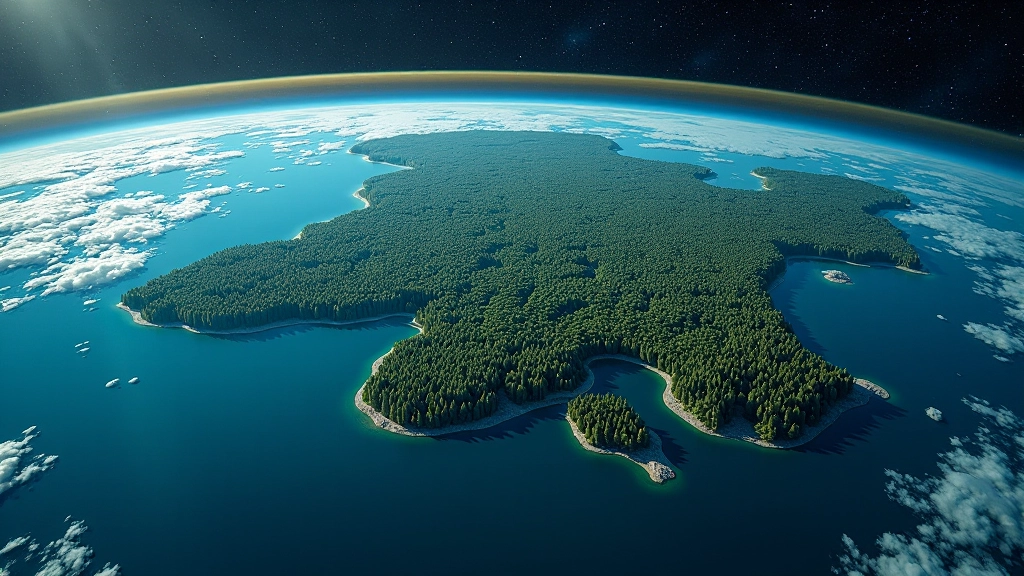 Satelliitvaade Eestile — metsad ja rannajoone andmed